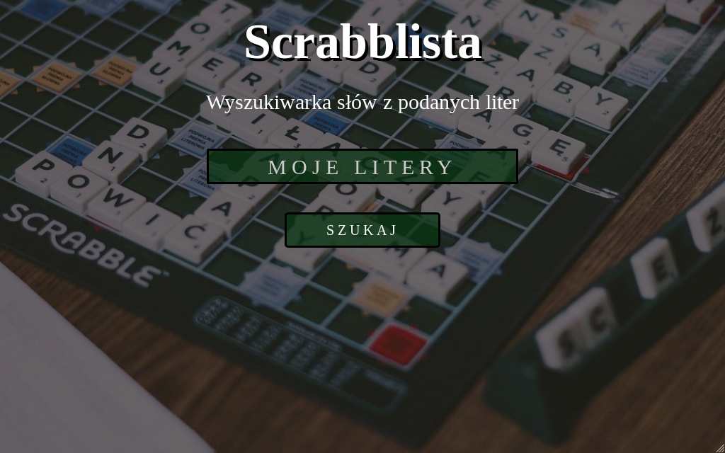 Scrabblista - main view